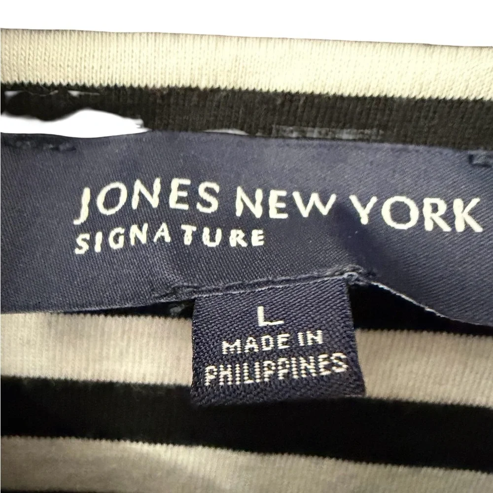 Jones New York Utility Jacket with Contrast Stitching Large - Picture 3 of 5